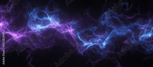 Ethereal energy streams, captivating abstract background with flowing particles