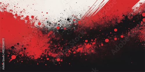 Red blood paint splash grunge texture vector illustration backdrop