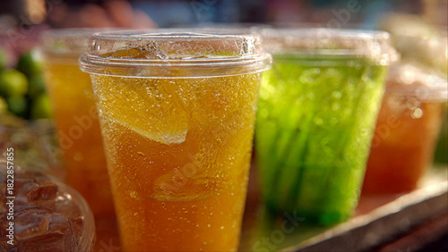 Fruit juice drinks for summer hydration
