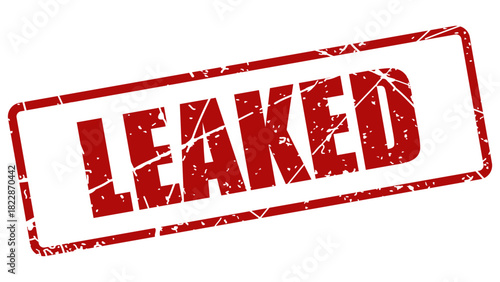 Leaked stamp with grunge texture