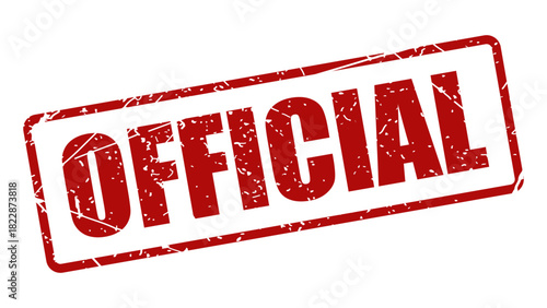 Official stamp with grunge texture