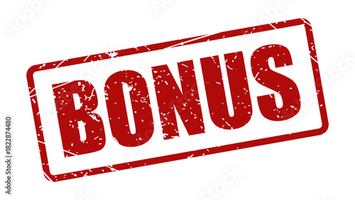 bonus stamp with grunge texture