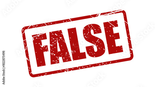 False stamp with grunge texture