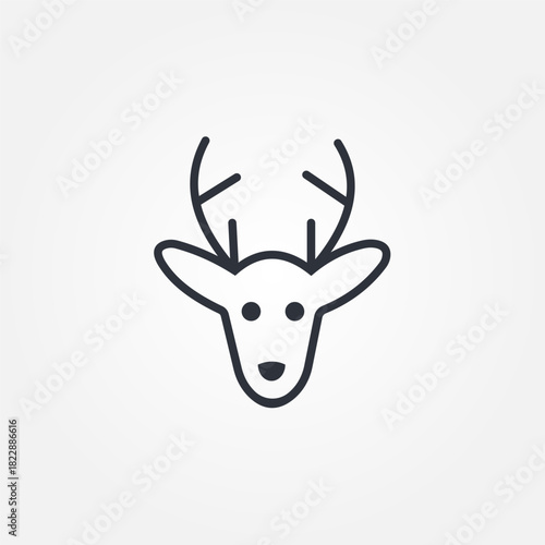 reindeer icon symbol illustration vector eps10 logo template design pattern seamless bright minimal design flat design realistic style simple design modern design
