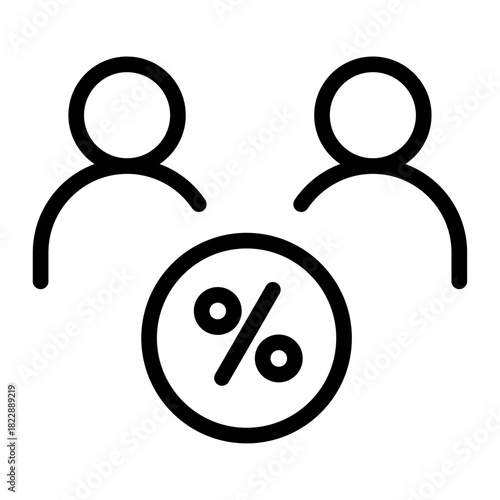Team Metrics Line Icon of Behavior-Driven Development (BDD) Icon Set