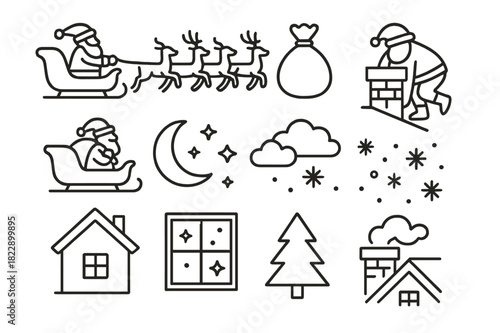 Snowy Urban Intersection. Snowy crossroads. Intersection with glowing shop signs and moving silhouettes