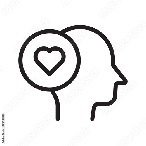 Positive Thinking icon set – uplifting icons representing optimism, motivation, mindset growth, and mental wellness