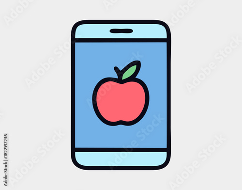 Health and Wellness icon illustration. healthy lifestyle icon