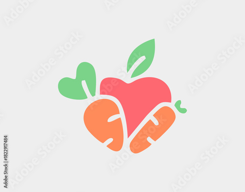 Health and Wellness icon illustration. healthy lifestyle icon