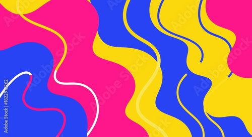 Abstract Wave Pattern Design in Vibrant Colors for Creative Backgrounds and Digital Art