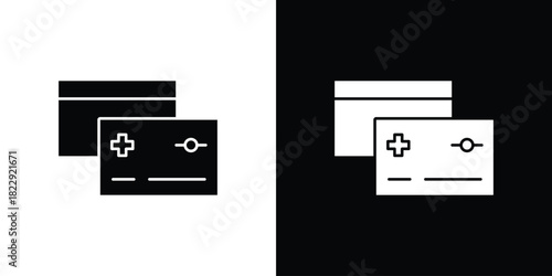 Insurance card icon Isolated. icon for logo, graphic design and more.