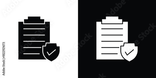Insurance policy icon Isolated. icon for logo, graphic design and more.