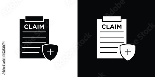 Insurance Claim icon Isolated. icon for logo, graphic design and more.