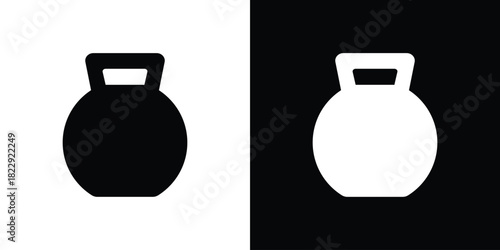 Kettlebell icon Isolated. icon for logo, graphic design and more.