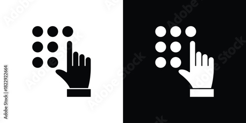 Keypad icon Isolated. icon for logo, graphic design and more.