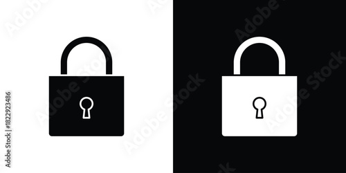 Lock closed icon Isolated. icon for logo, graphic design and more.