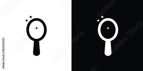 Mirror icon Isolated. icon for logo, graphic design and more.