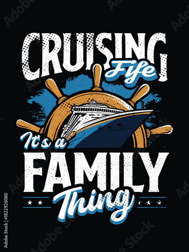 Cruising-vibes-its-a-family-thing-tshirt-design_Template - Editable