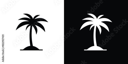 Palm tree icon Isolated. icon for logo, graphic design and more.