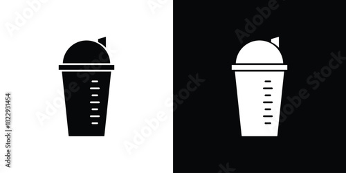 Protein shake icon Isolated. icon for logo, graphic design and more.