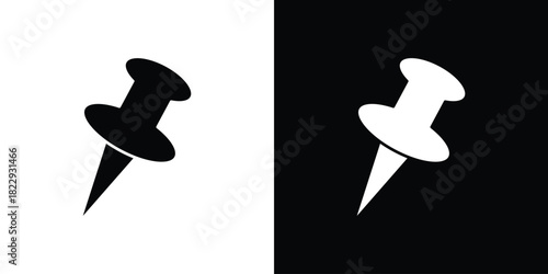 Push pin icon Isolated. icon for logo, graphic design and more.