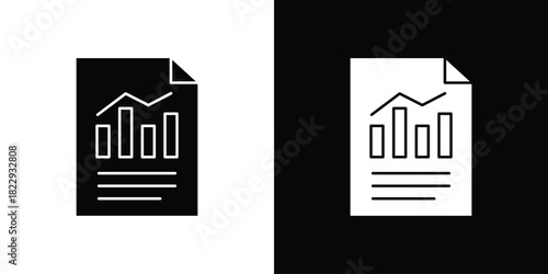 Report icon Isolated. icon for logo, graphic design and more.
