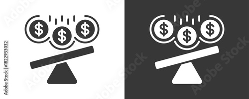 Cost Icon Set Vector Collection Isolated In Black And White