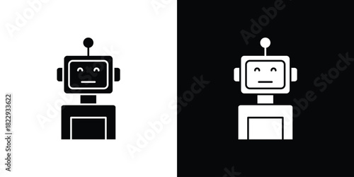 Robot icon Isolated. icon for logo, graphic design and more.