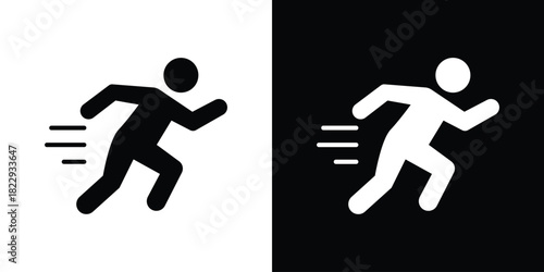 Running icon Isolated. icon for logo, graphic design and more.