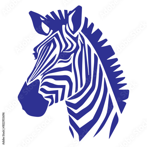 Zebra Head Silhouette