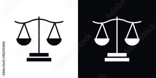 Scales icon Isolated. icon for logo, graphic design and more.