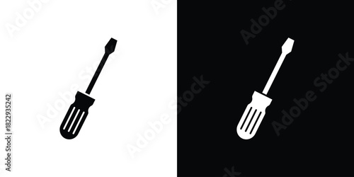 Screwdriver icon Isolated. icon for logo, graphic design and more.