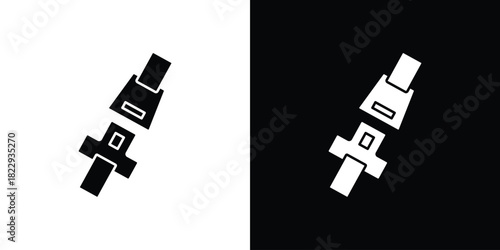 Seatbelt icon Isolated. icon for logo, graphic design and more.