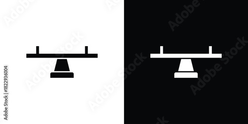 Seesaw icon Isolated. icon for logo, graphic design and more.