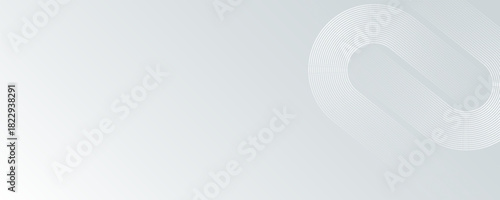 Abstact white and gray gradient abstract circle shape background vector design, vector