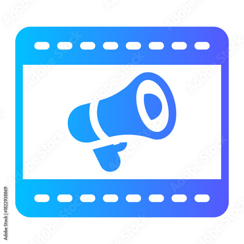 Advertisement gradient icon
