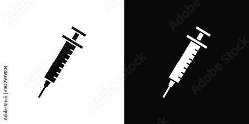 Syringe icon Isolated. icon for logo, graphic design and more.