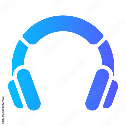headphones gradient icon