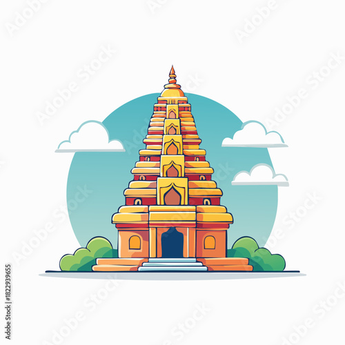 Ancient Hindu Temple with Intricate Architecture and Sacred Details.