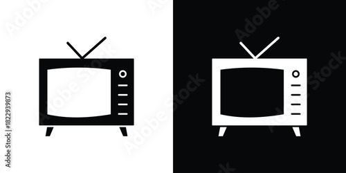 Television icon Isolated. icon for logo, graphic design and more.