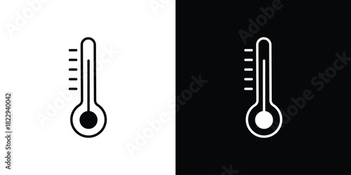 Thermometer icon Isolated. icon for logo, graphic design and more.