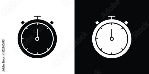 Timer icon Isolated. icon for logo, graphic design and more.