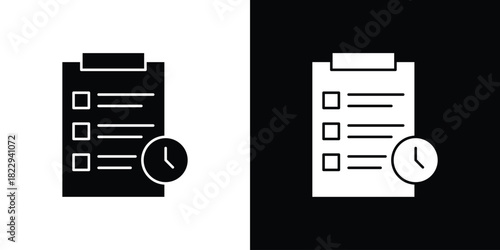 Timesheet icon Isolated. icon for logo, graphic design and more.