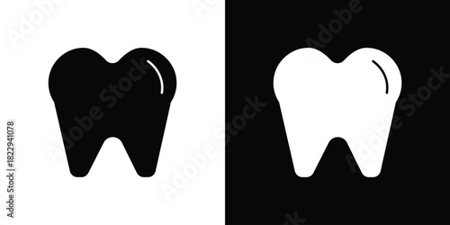 Tooth icon Isolated. icon for logo, graphic design and more.