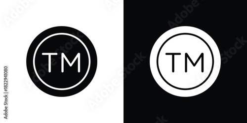Trademark icon Isolated. icon for logo, graphic design and more.