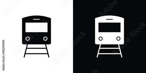 Train icon Isolated. icon for logo, graphic design and more.