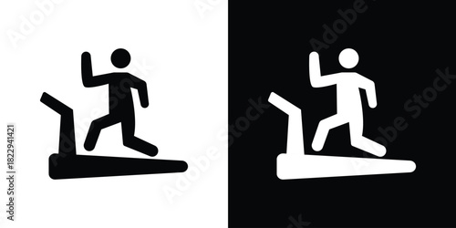 Treadmill icon Isolated. icon for logo, graphic design and more.