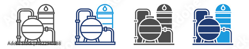 refinery icon set multiple style