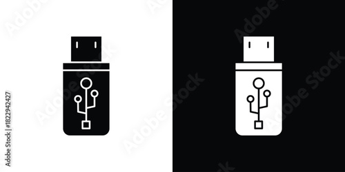 usb drive icon Isolated. icon for logo, graphic design and more.