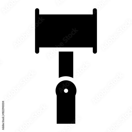 selfie stick glyph icon